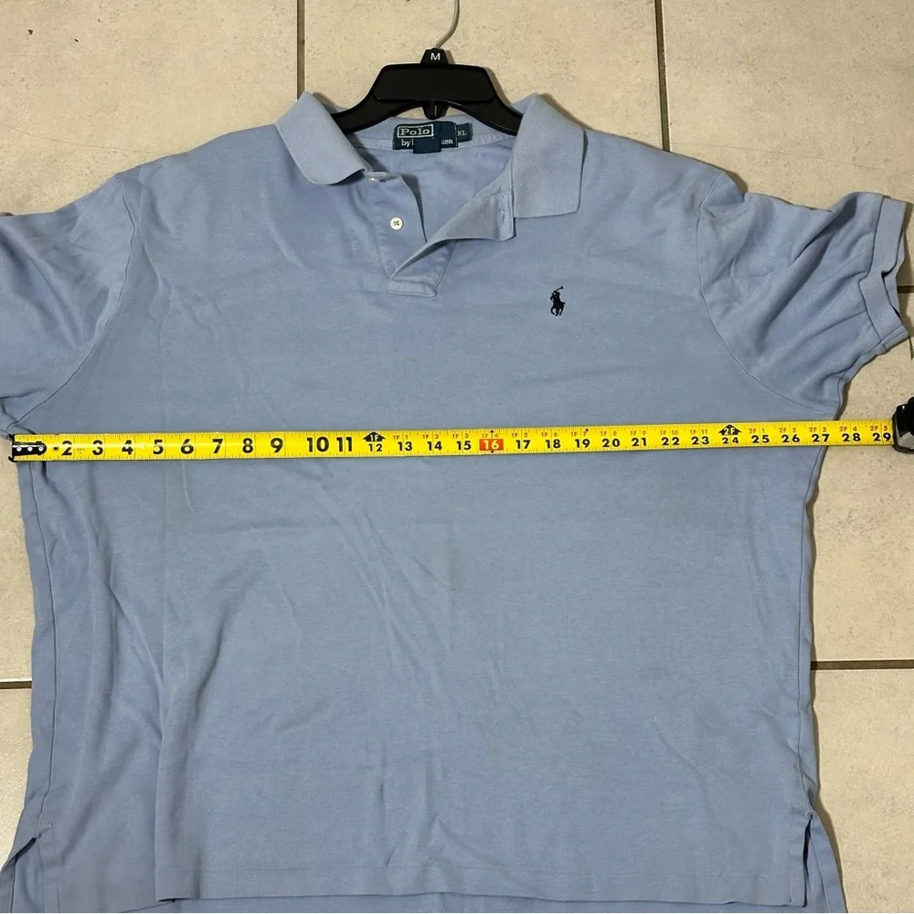 Polo by Ralph Lauren Men's Blue Minimalist Polo‎ Shirt Preppy size XL
